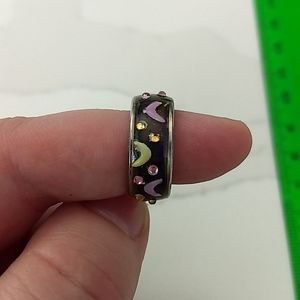 Decorated Silver Mood Ring
